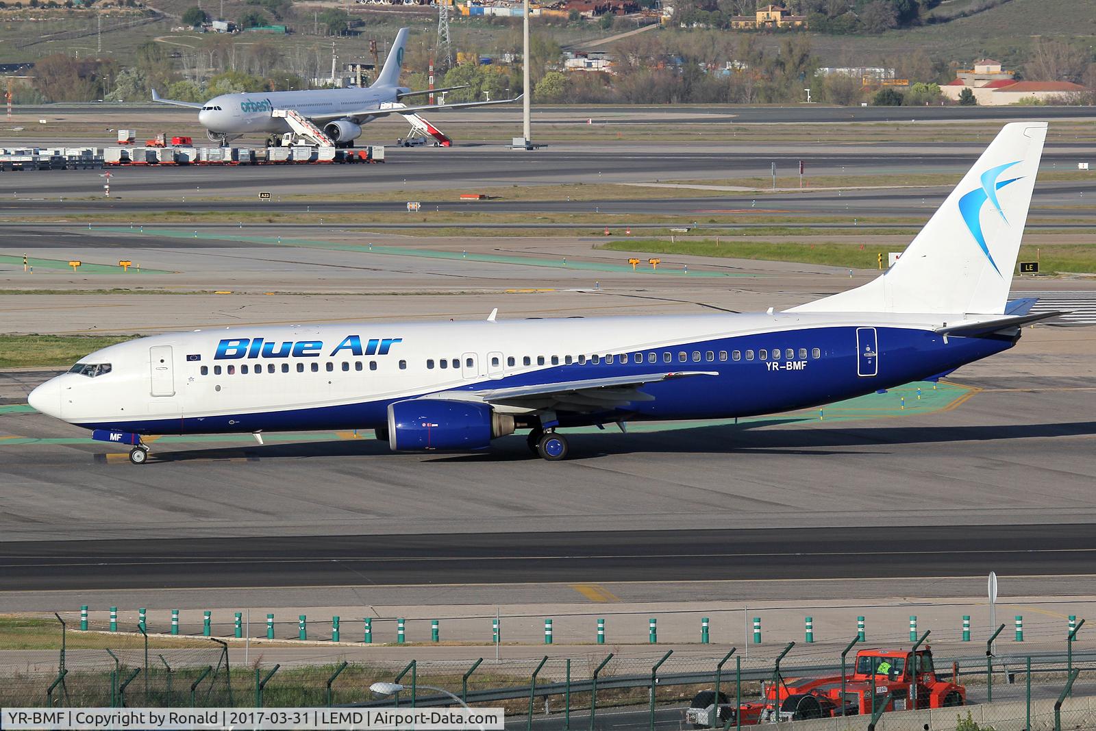 YR-BMF, 1999 Boeing 737-8Q8 C/N 28220, at mad