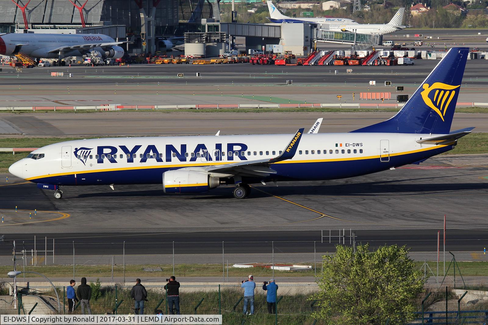 EI-DWS, 2007 Boeing 737-8AS C/N 33625, at mad