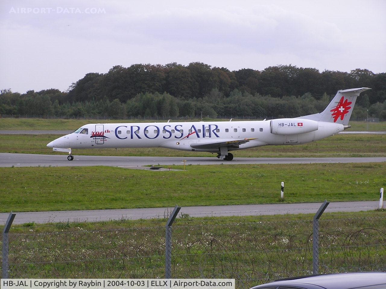 HB-JAL, 2001 Embraer ERJ-145LU C/N 1945400, Crossair
Crossair became Swiss Airlines 
HB-JAL stored as XA-YLI Aeromexico Connect