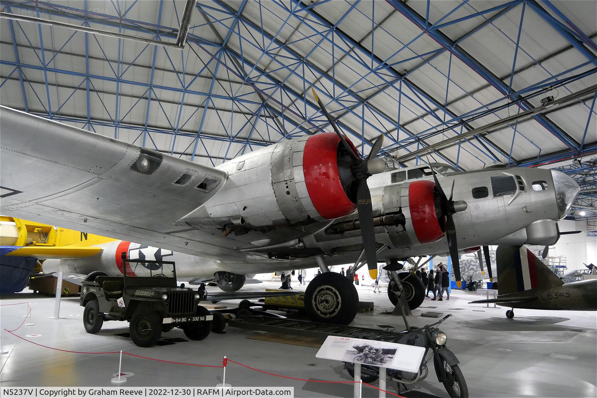 N5237V, 1945 Boeing B-17G Flying Fortress C/N 32509, On display at the RAF Museum, Hendon.