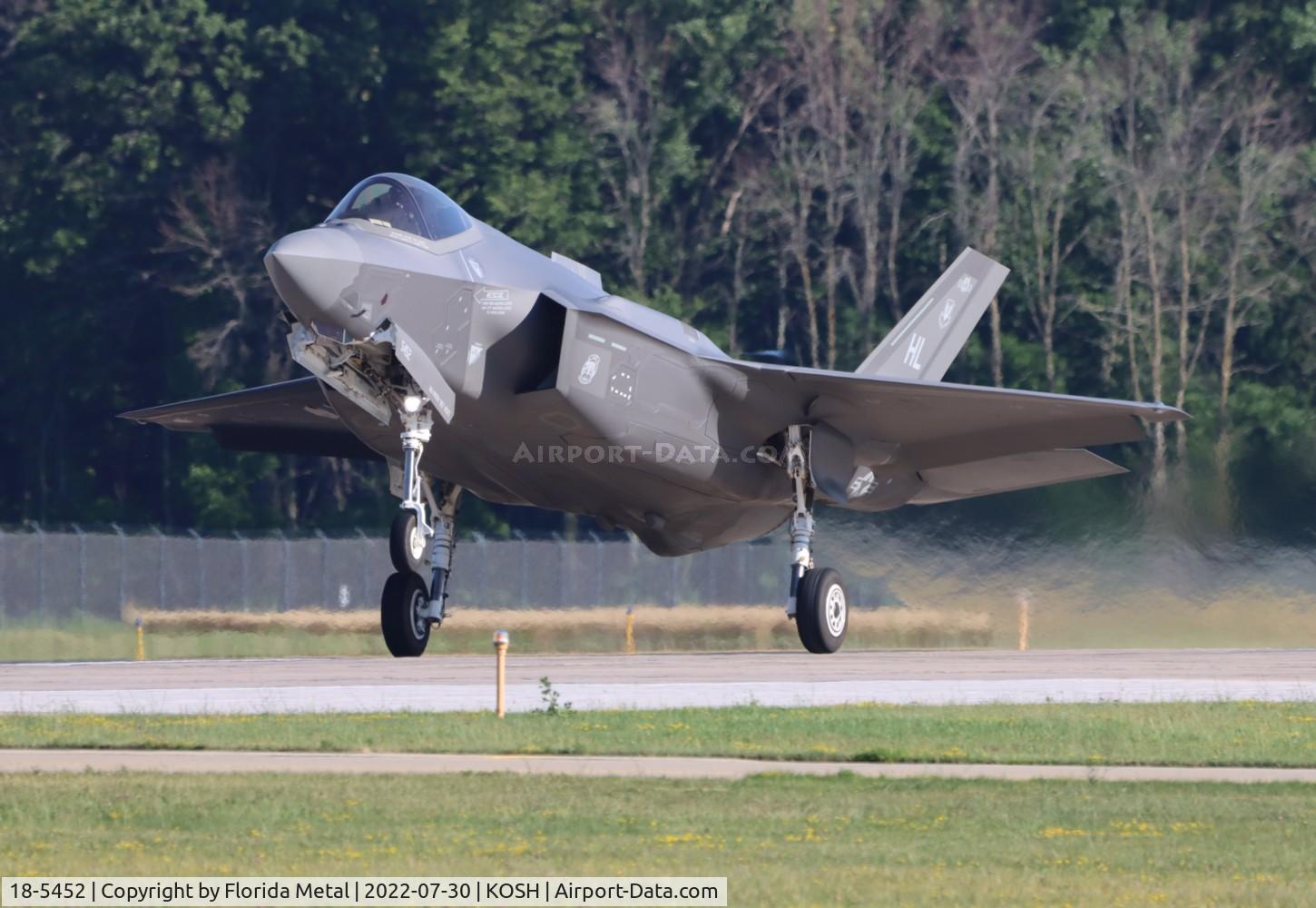 18-5452, Lockheed Martin F-35A Lightning II C/N AF-280, F-35A zx
