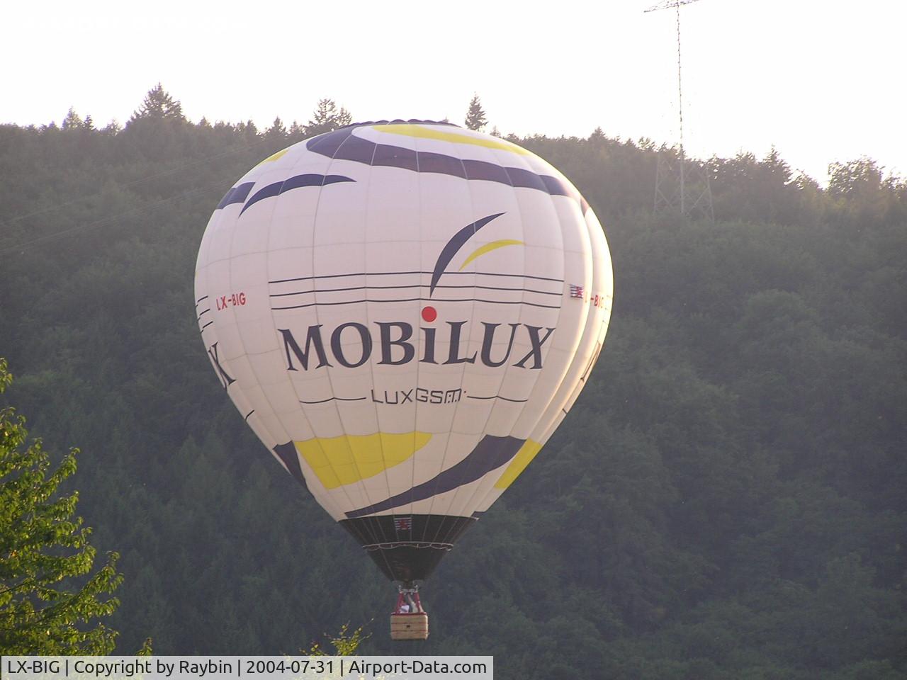 LX-BIG, 2013 Kubicek BB-70Z C/N 1013, World Balloon Trophy at Echternach/Luxembourg 2004
