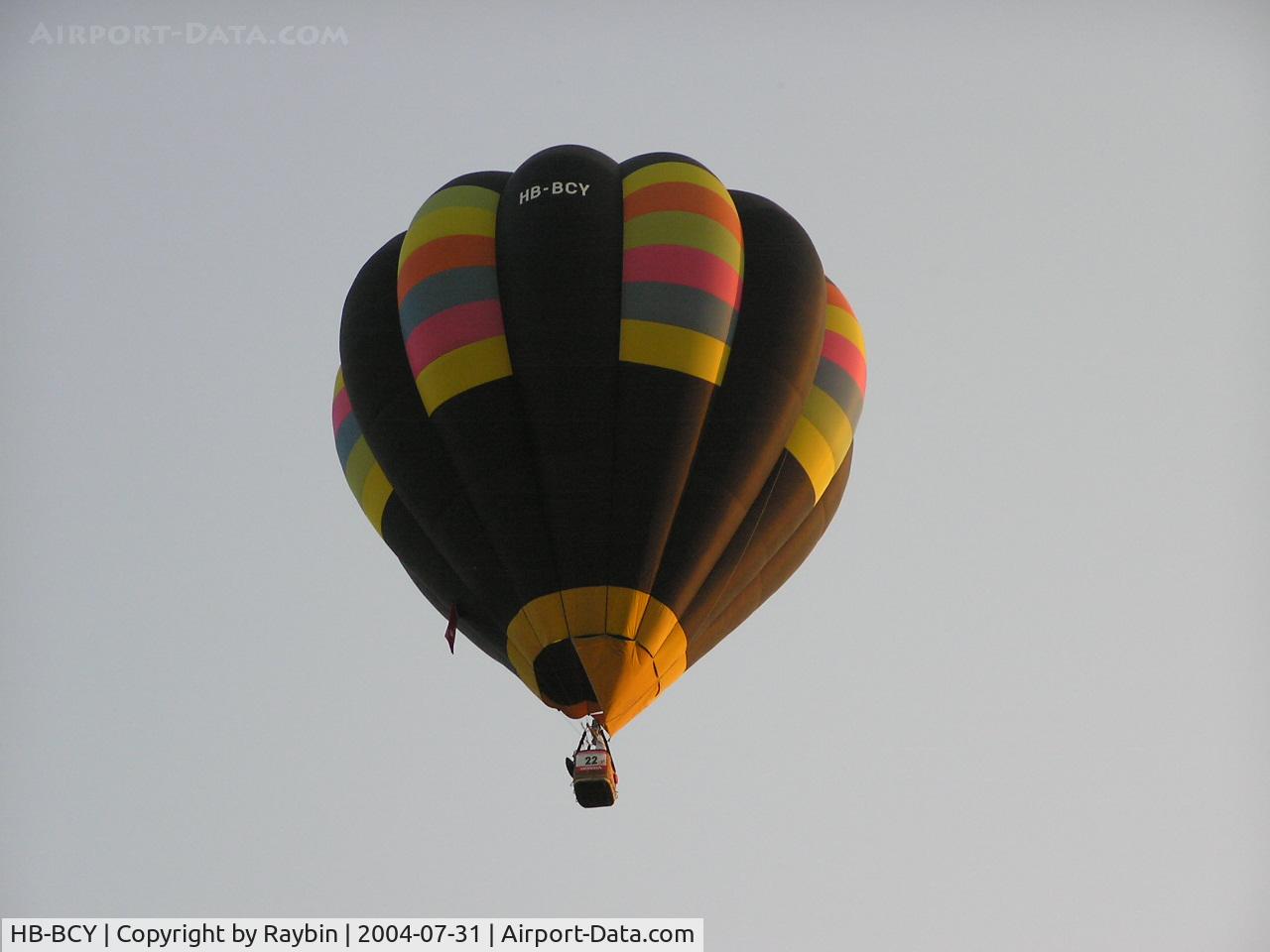 HB-BCY, 1999 Cameron Balloons O-84 C/N 838, World Balloon Trophy at Echternach/Luxembourg 2004