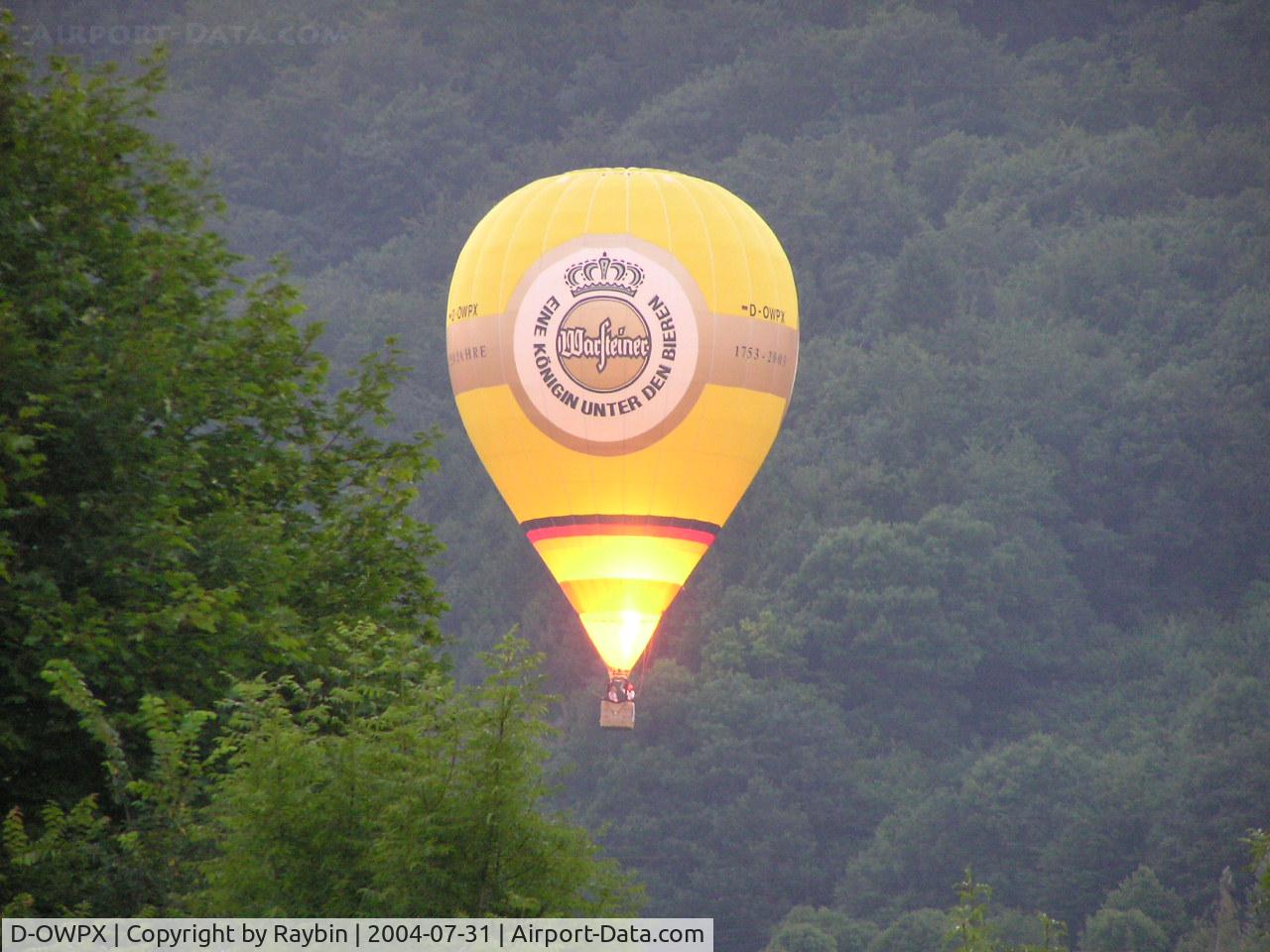 D-OWPX, 2003 Ultra Magic Sa ULTRA MAGIC M 65 C/N 65/125, World Balloon Trophy at Echternach/Luxembourg 2004