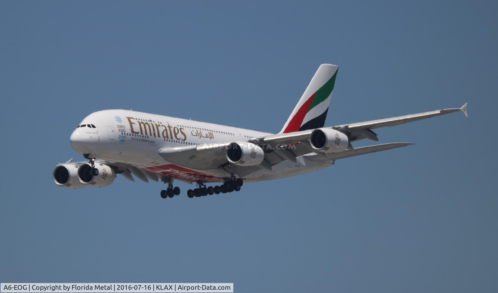 A6-EOG, 2014 Airbus A380-861 C/N 172, Emirates A380 zx