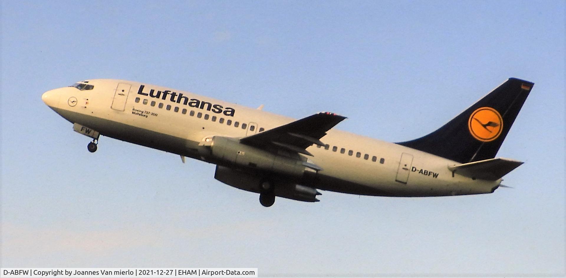 D-ABFW, 1981 Boeing 737-230 C/N 22127, Slide scan