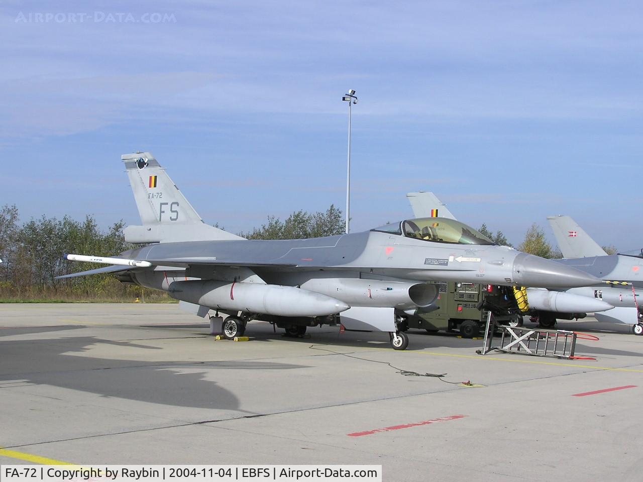 FA-72, 1980 SABCA F-16AM Fighting Falcon C/N 6H-72, Still active