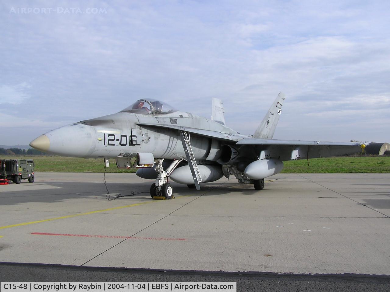 C15-48, McDonnell Douglas EF-18A Hornet C/N 0762/A562, Sunny november day for this TLP exercise