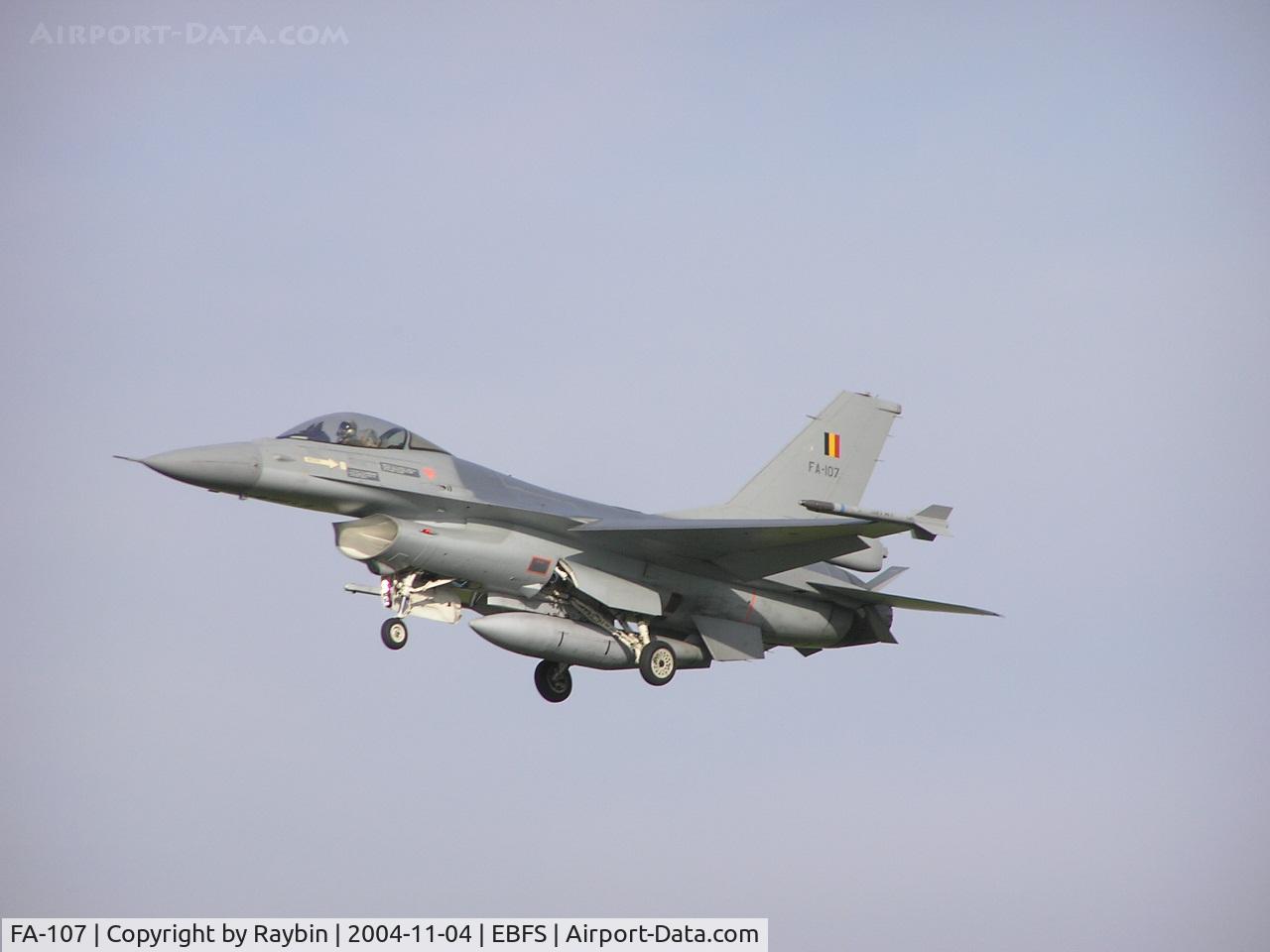 FA-107, 1980 SABCA F-16AM Fighting Falcon C/N 6H-107, still active