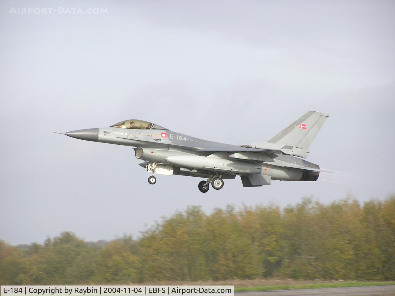 E-184, SABCA F-16AM Fighting Falcon C/N 6F-11, En route to the north sea