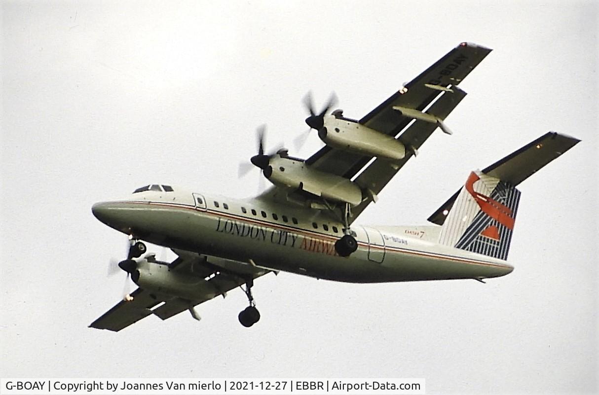 G-BOAY, 1988 De Havilland Canada DHC-7-110 Dash 7 C/N 112, Slide scan