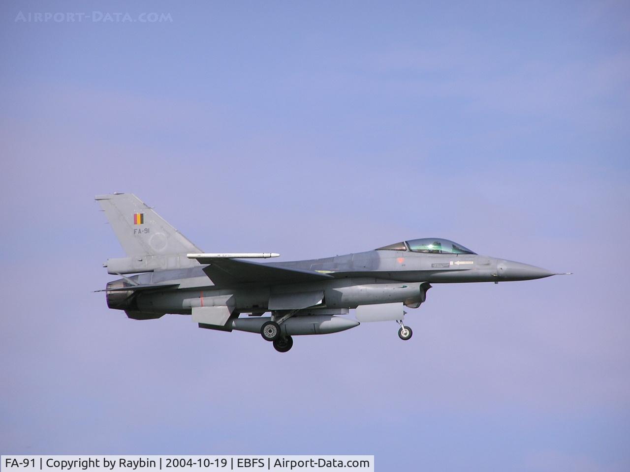 FA-91, 1980 SABCA F-16AM Fighting Falcon C/N 6H-91, active