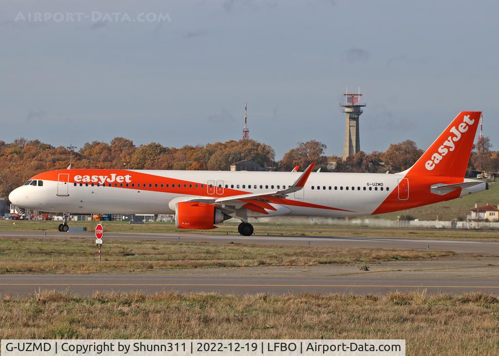 G-UZMD, 2018 Airbus A321-251NX C/N 8421, Lining up rwy 14L for departure...
