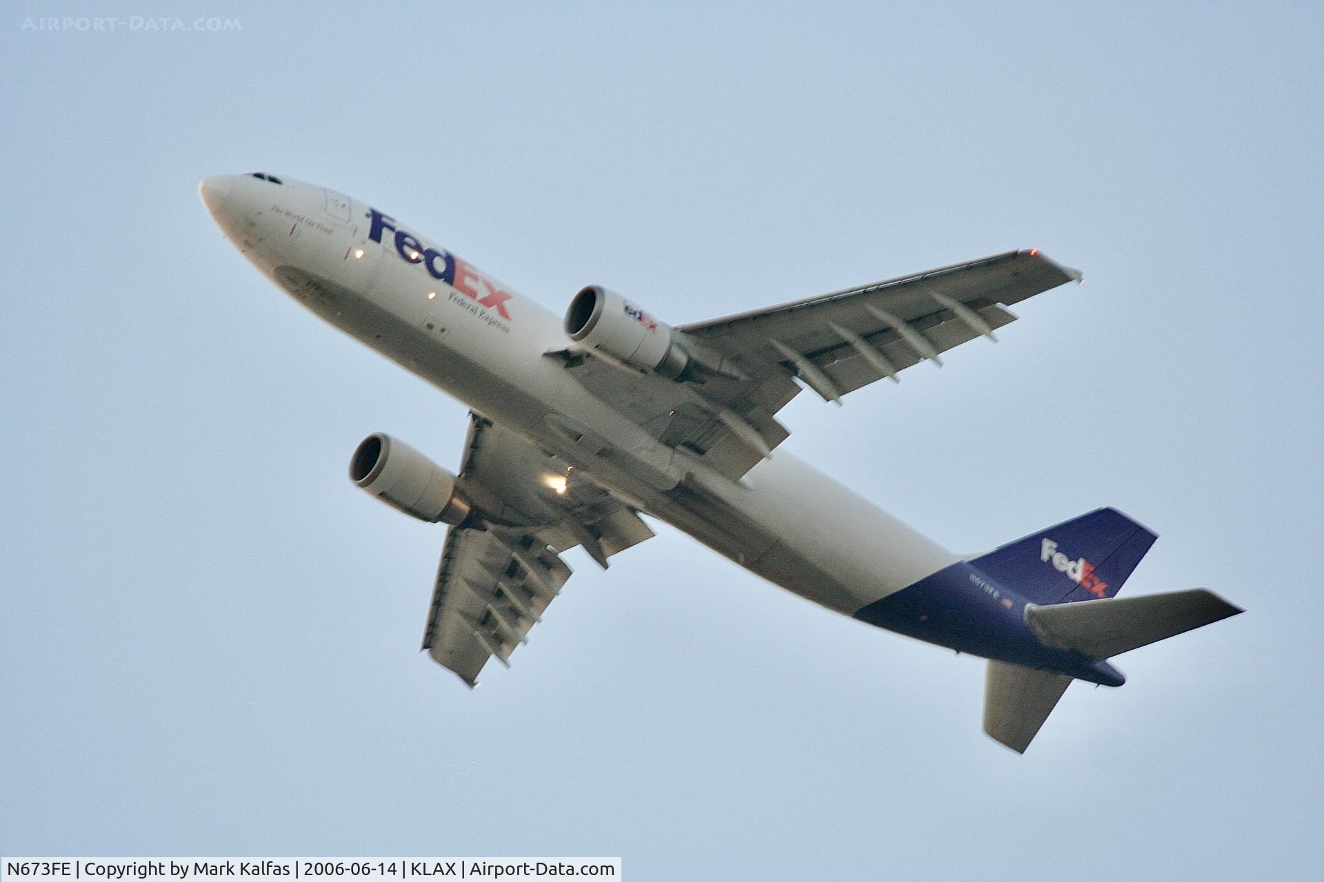 N673FE, 1997 Airbus A300F4-605R C/N 780, FEDEX Airbus A300F4-605R, N673FE departing 25L LAX