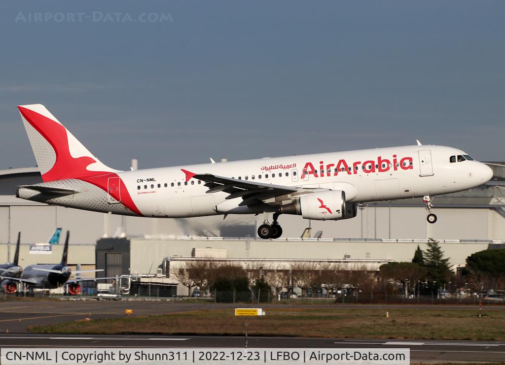 CN-NML, 2011 Airbus A320-214 C/N 4848, Landing rwy 14R in new c/s