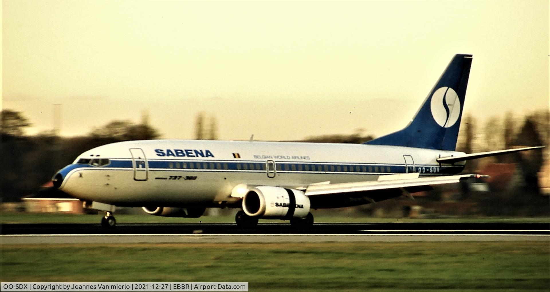 OO-SDX, 1987 Boeing 737-329 C/N 23773, Slide scan