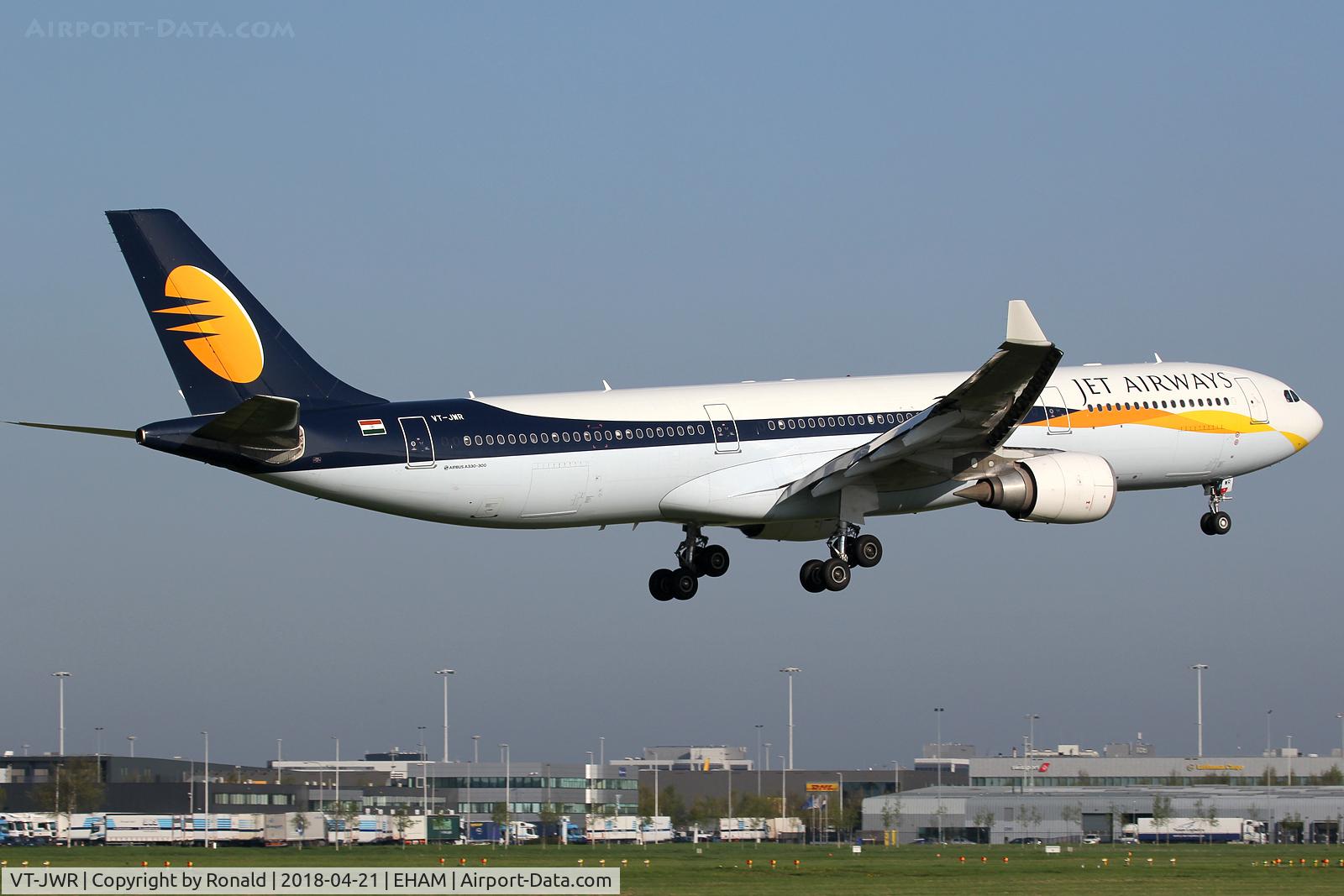 VT-JWR, 2012 Airbus A330-302 C/N 1351, at spl
