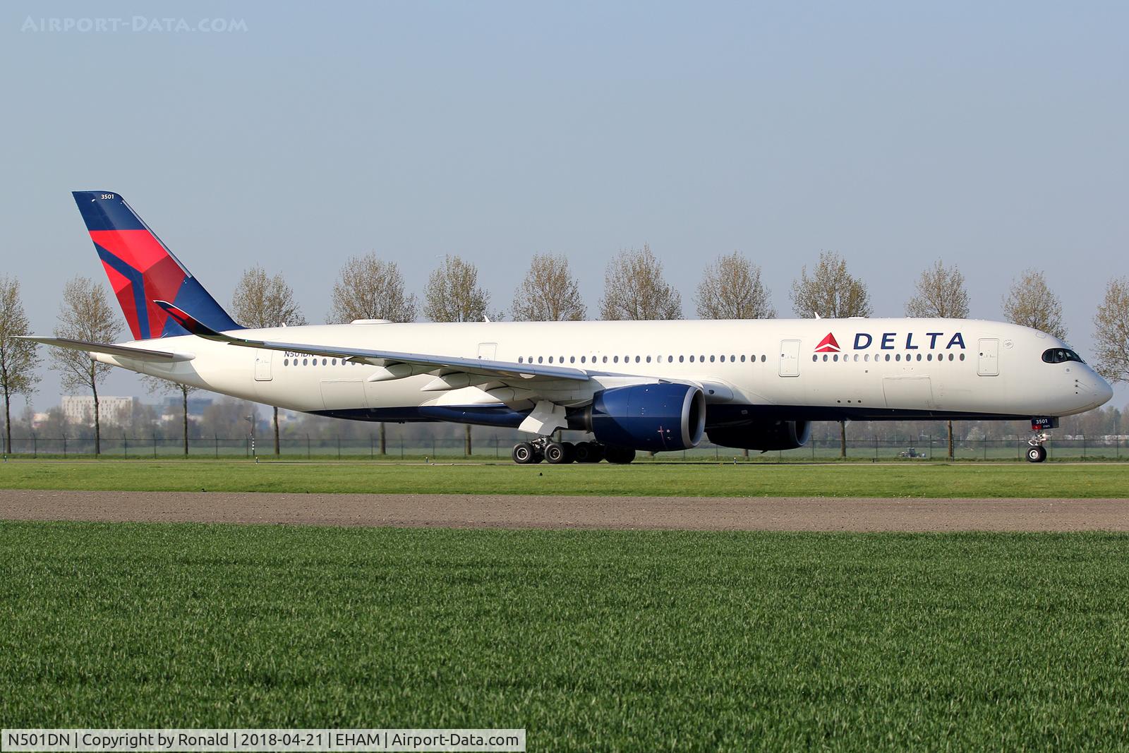 N501DN, 2017 Airbus A350-941 C/N 0115, at spl