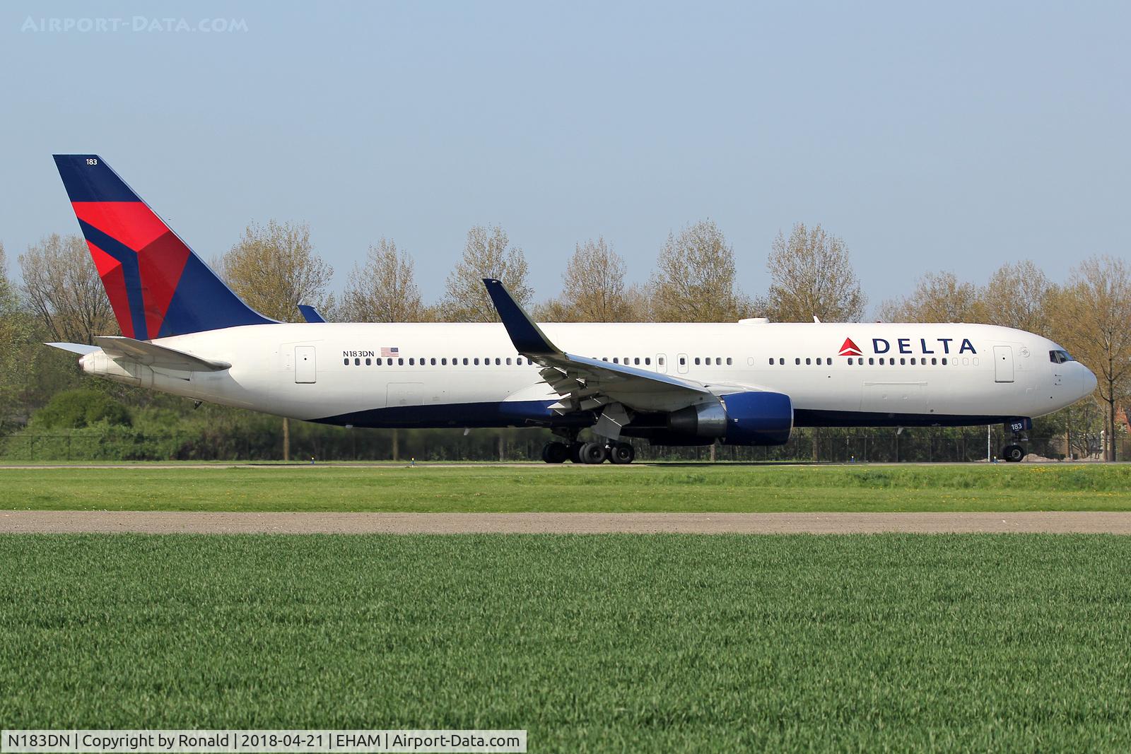 N183DN, 1993 Boeing 767-332 C/N 27110, at spl
