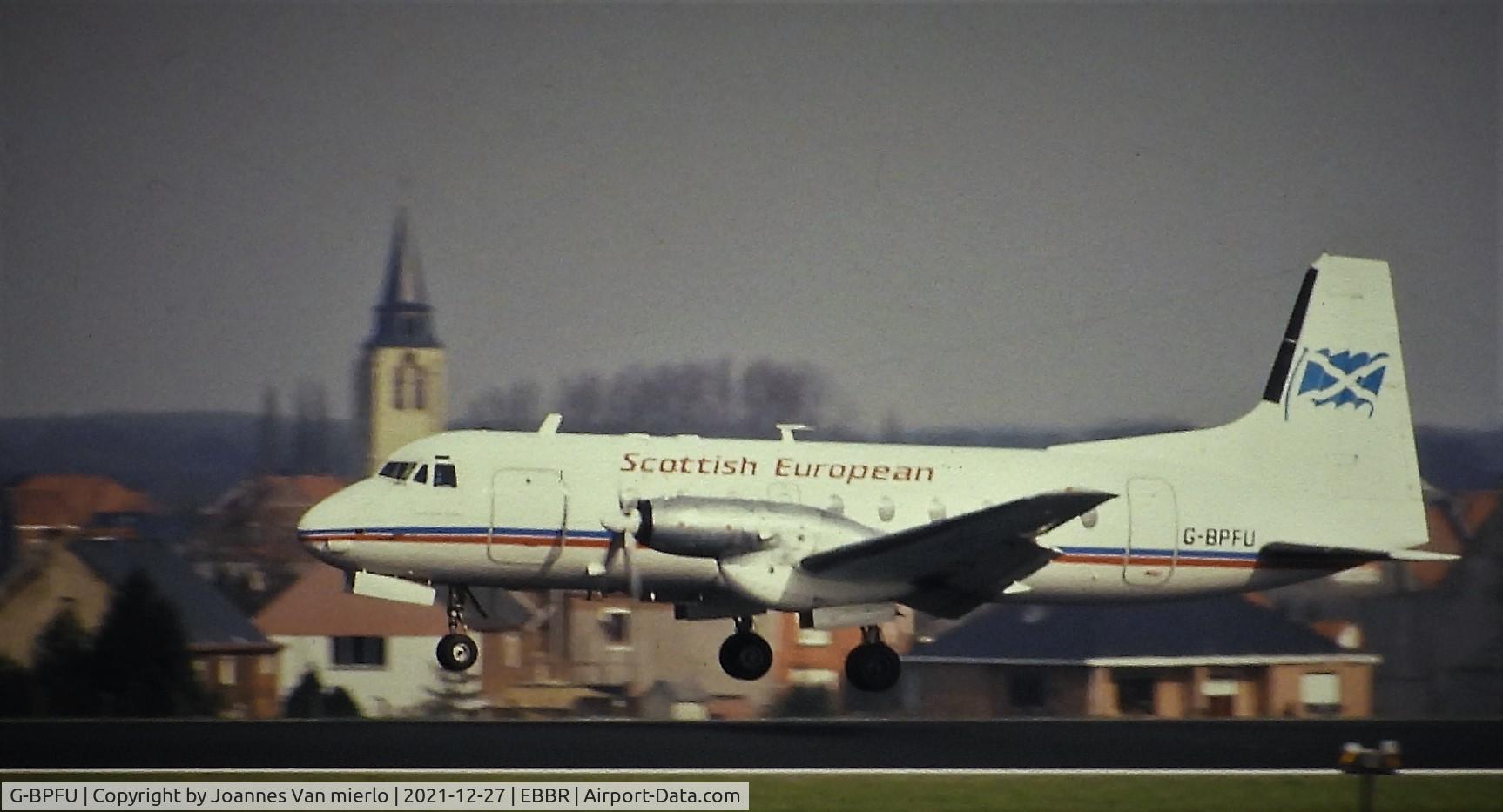 G-BPFU, 1977 Hawker Siddeley HS.748 Series 2A C/N 1757, Slide scan