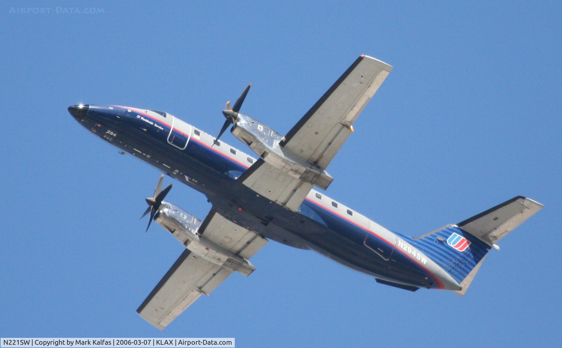 N221SW, 1994 Embraer EMB-120ER Brasilia C/N 120.290, SkyWest/United Express  Embraer EMB-120ER Brasilia N221SW departing 25R LAX