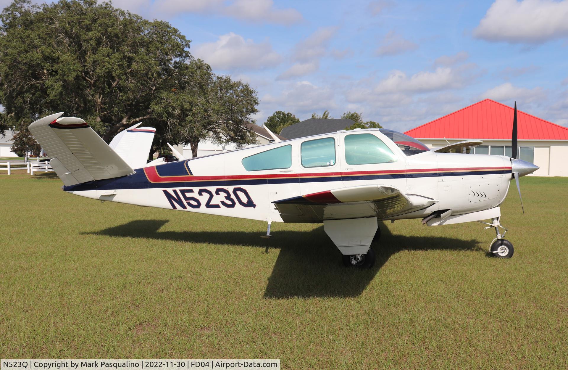 N523Q, 1967 Beech V35 Bonanza C/N D-8582, Beech V35