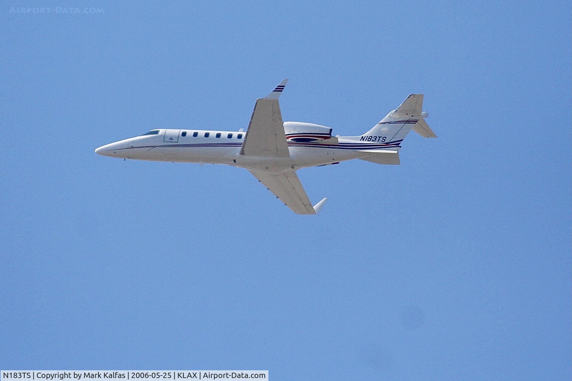 N183TS, 2005 Learjet 45 C/N 273, Learjet 45, N183TS departing 25L LAX