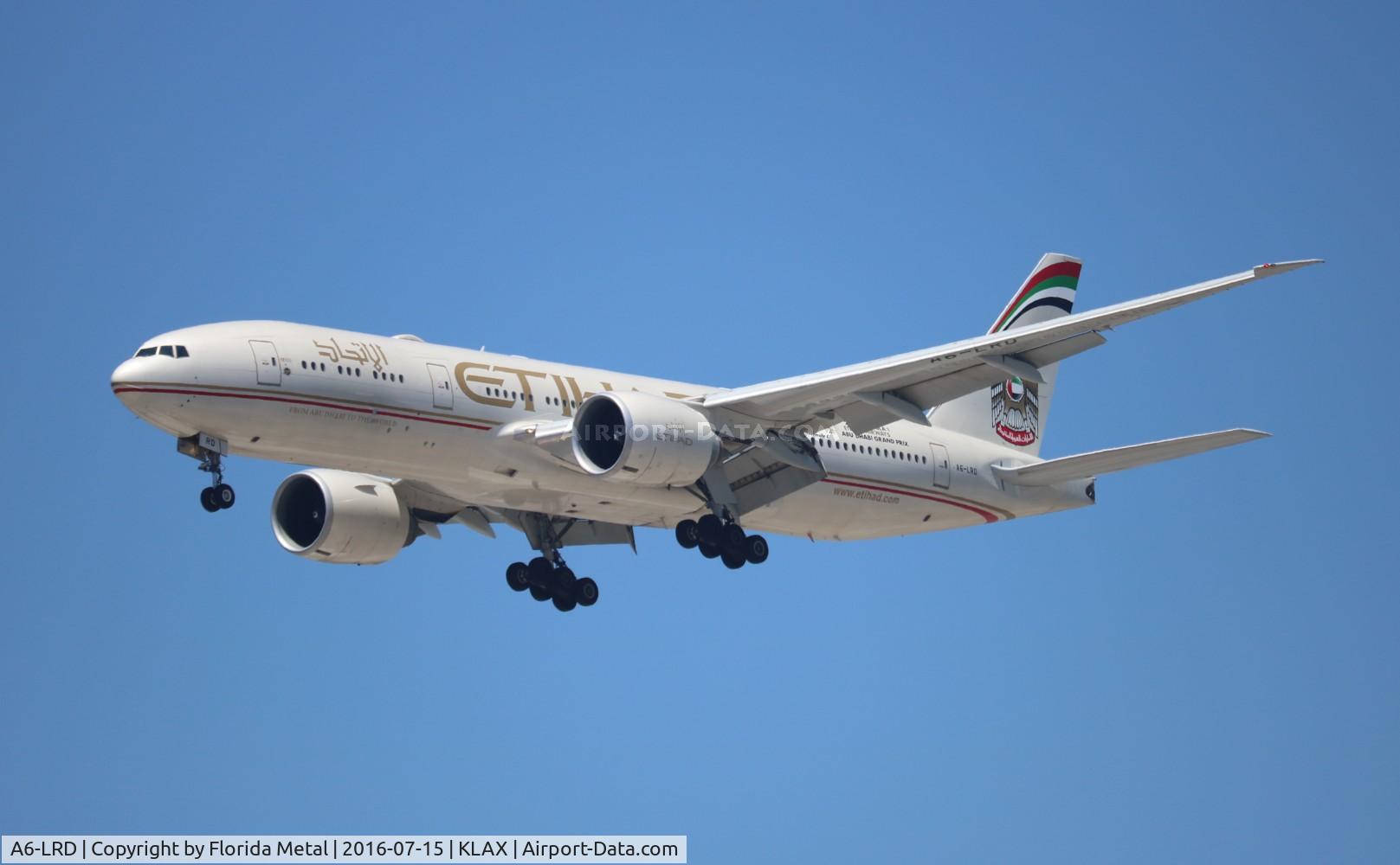 A6-LRD, 2007 Boeing 777-237/LR C/N 36303, Etihad 777-200 zx