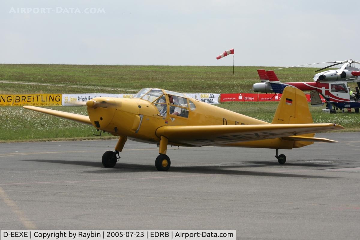 D-EEXE, Heliopolis Gomhouria Mk.6 (Bu-181) C/N 148, Back to the flightline