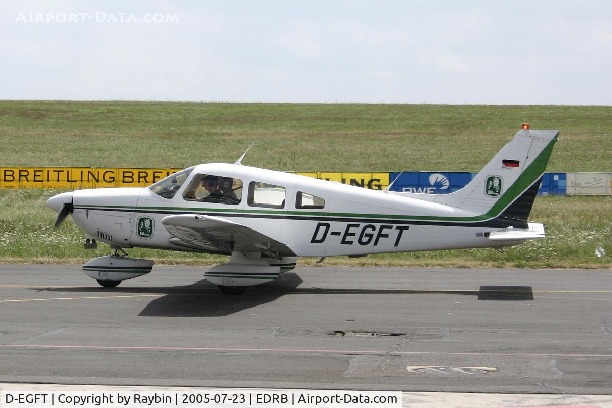 D-EGFT, 1979 Piper PA-28-181 C/N 28-7990296, With logos of the Bitburg Brewery