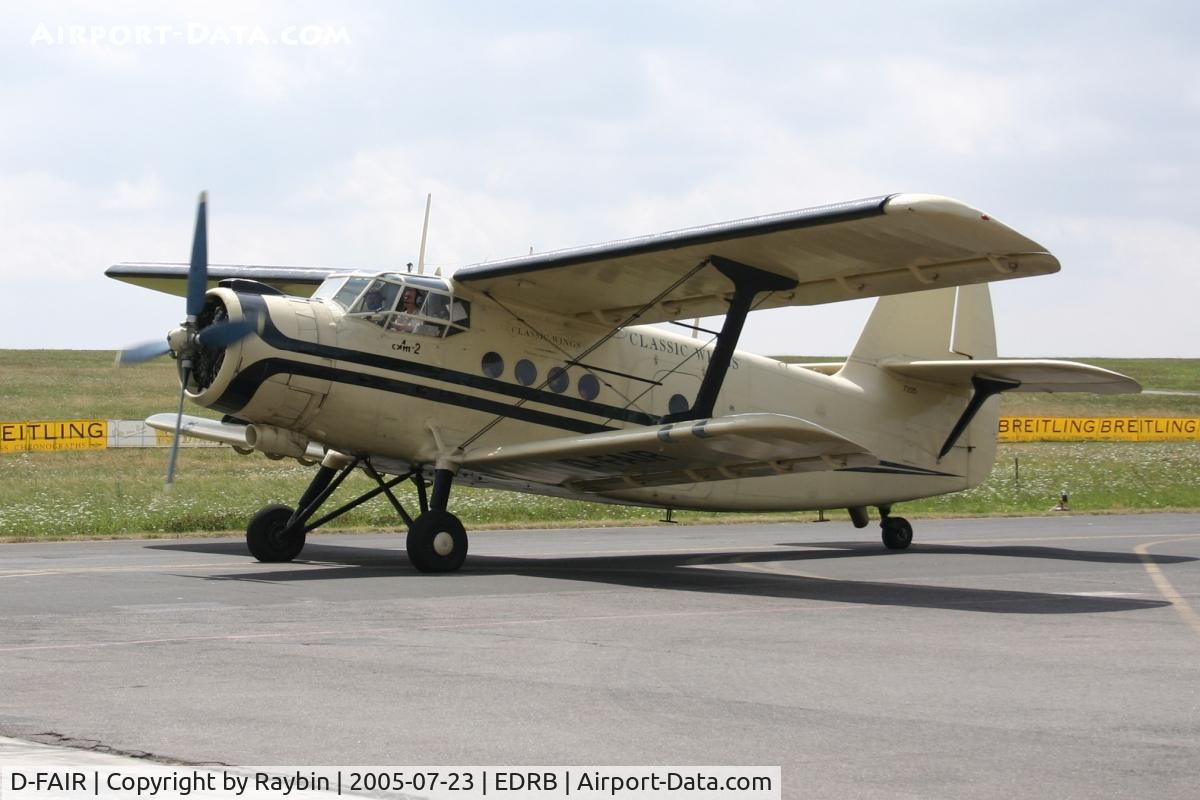 D-FAIR, 1956 Antonov An-2 C/N 172(473)05/1G17205, Flying tourists around the town