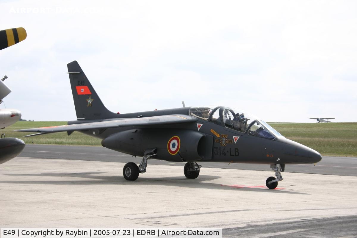E49, Dassault-Dornier Alphajet E C/N E49, stored at Chateaudun