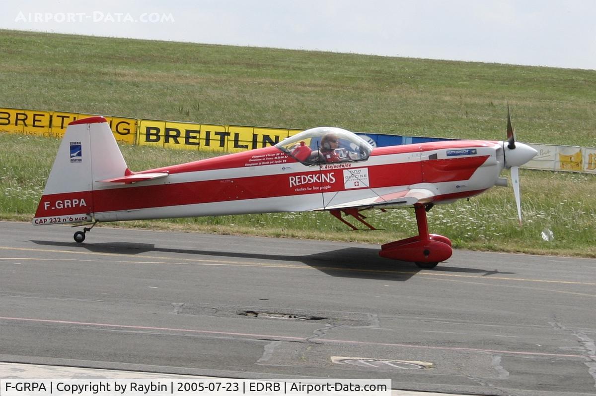 F-GRPA, Mudry CAP-232 C/N 06, Flown by female world champion Pascale Alajouanine