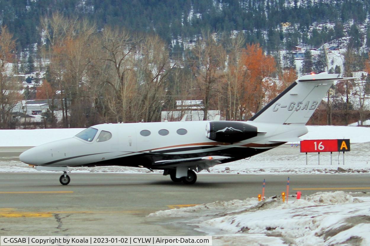 C-GSAB, 2011 Cessna 510 Citation Mustang Citation Mustang C/N 510-0390, Arrival from Lloydminster