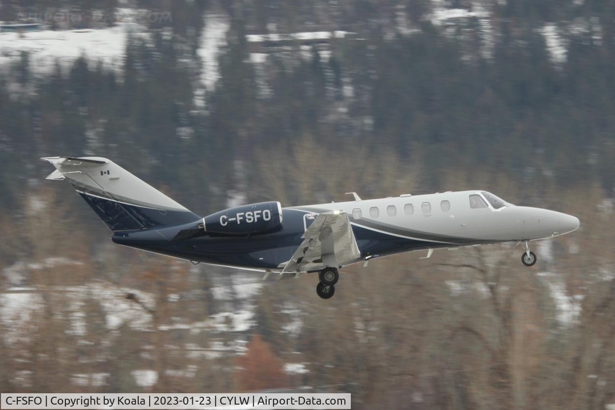 C-FSFO, 2022 Cessna 525B Citation CJ3+ C/N 525B-0668, Arrival from Calgary.