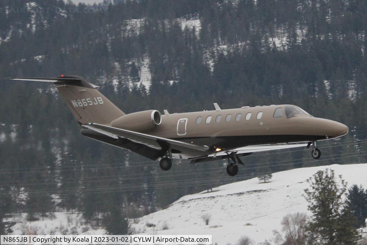 N865JB, 2008 Cessna 525B CitationJet CJ3 C/N 525B-0281, Arrival from Billings (BIL, MT).