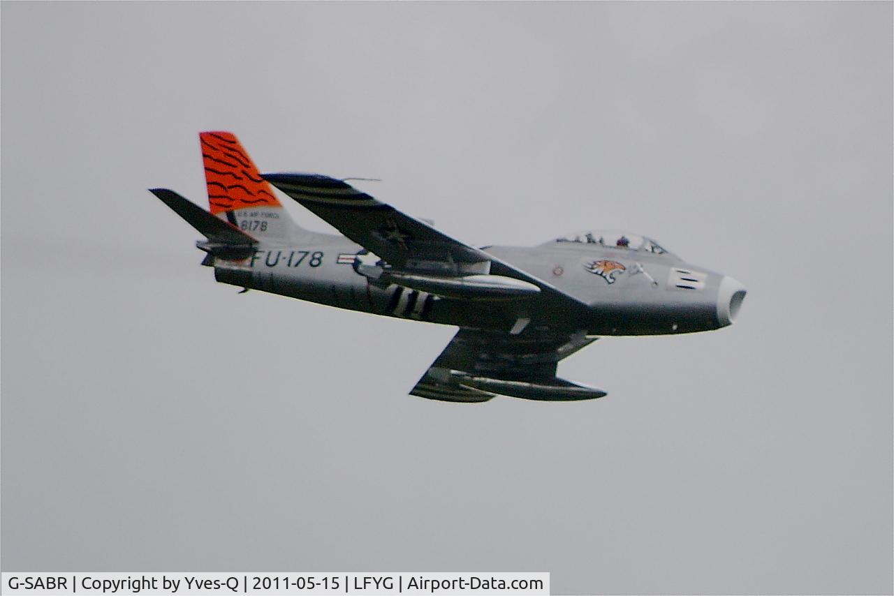 G-SABR, 1948 North American F-86A Sabre C/N 151-083 (151-43547), North American F-86A Sabre, Cambrai-Niergnies Airfield (LFYG) open day Tiger Meet 2011