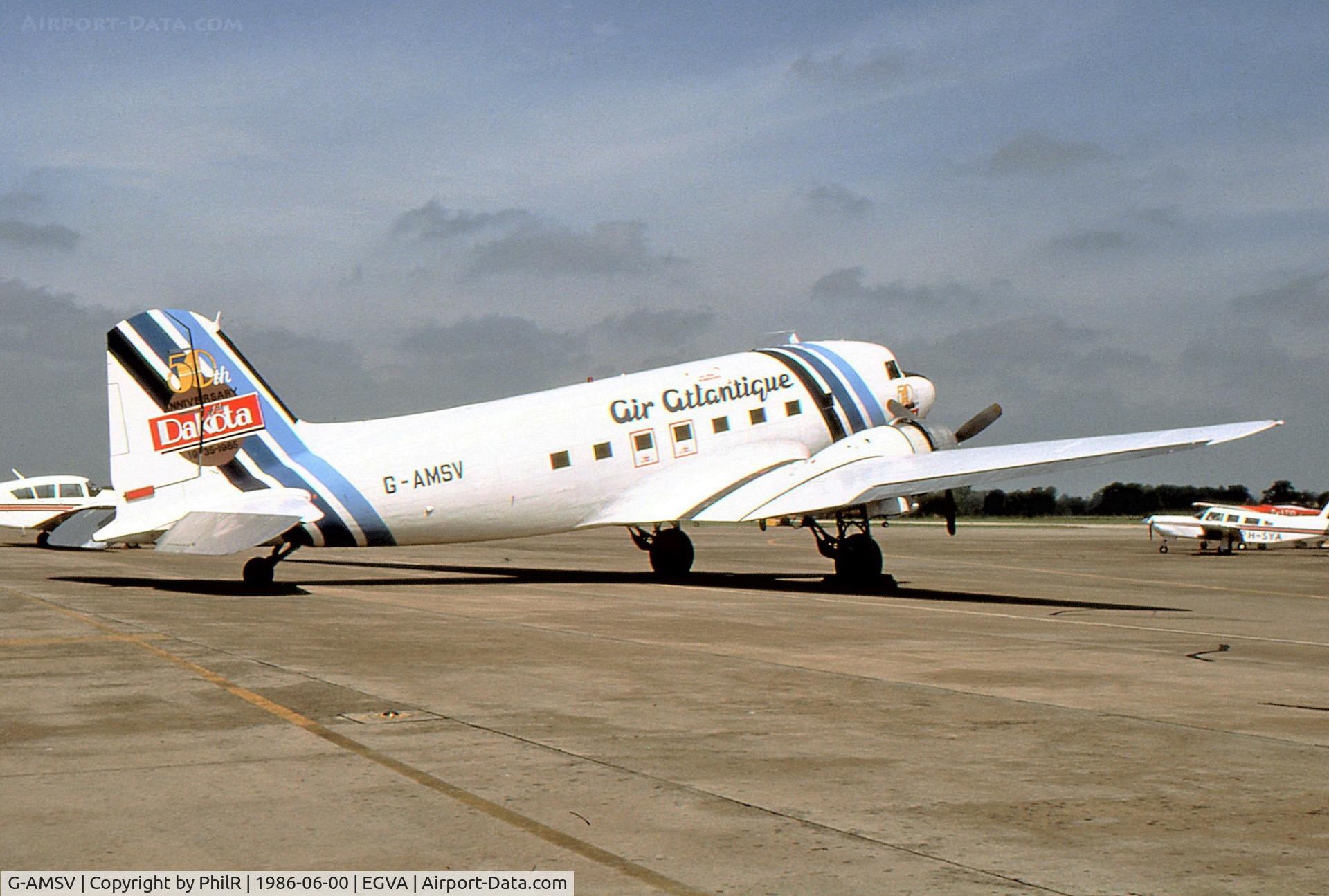 G-AMSV, 1944 Douglas DC-3A-467 (C-47B) C/N 16072, G-AMSV 1944 Douglas C-47 Air Atlantique IAT 06.86