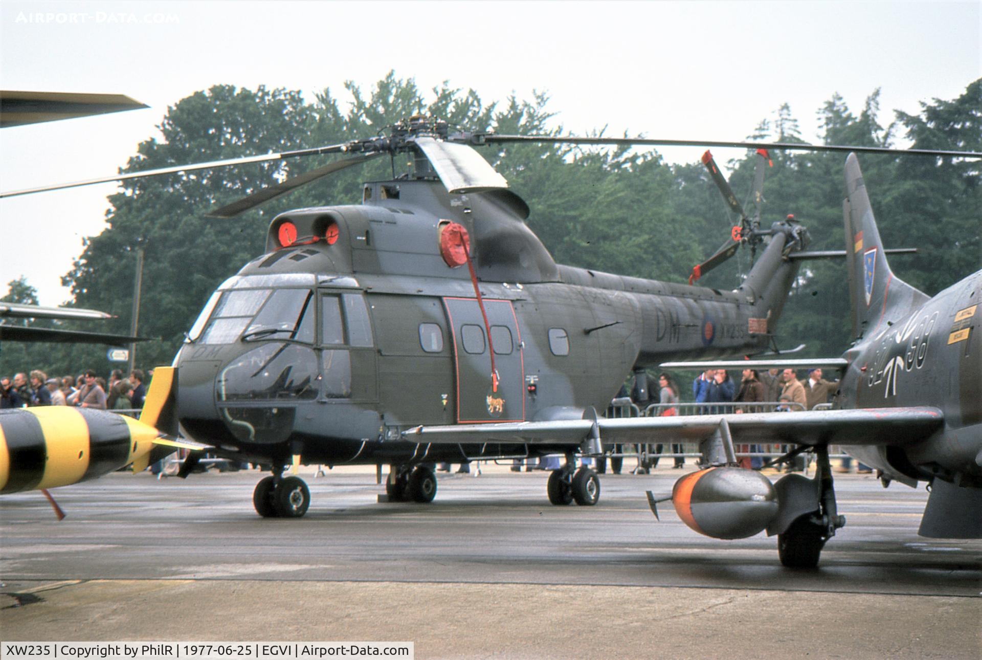 XW235, 1972 Westland Puma HC.1 C/N 1213, XW235 1972 Westland (Aerospatiale) Puma HC1 IAT