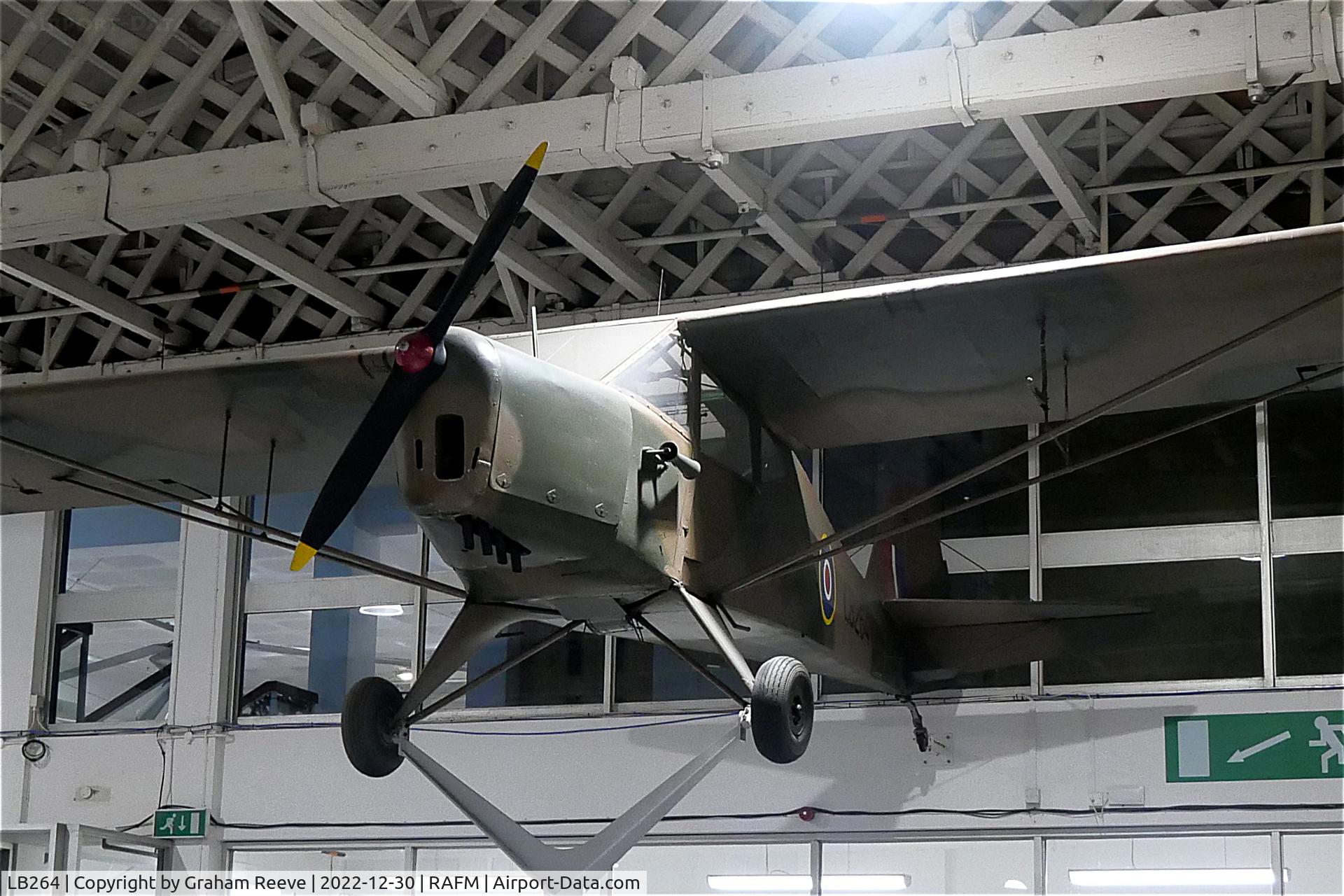 LB264, 1942 Taylorcraft Auster 1 C/N 134, On display at the RAF Museum, Hendon.
