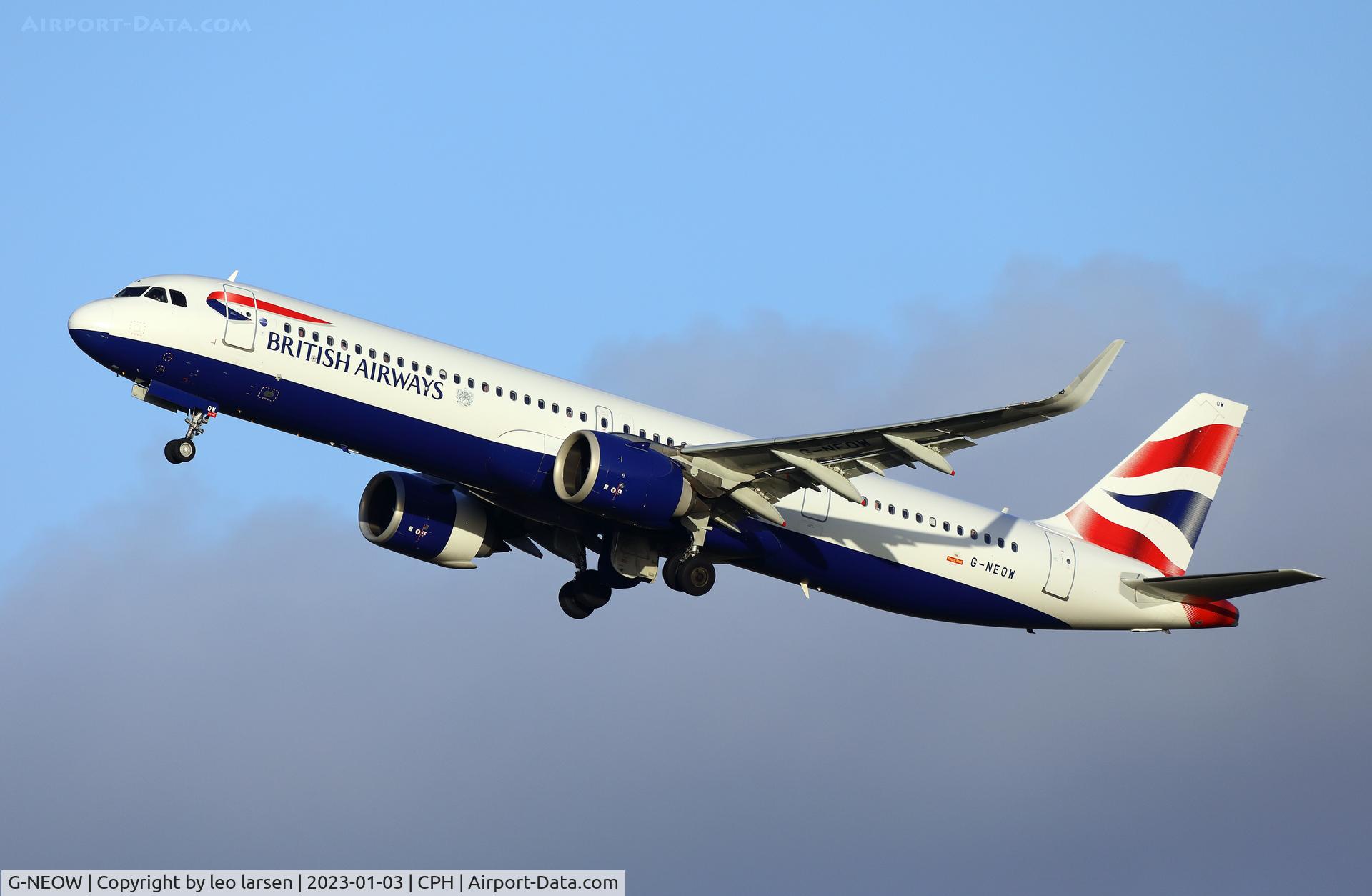 G-NEOW, 2019 Airbus A321-251NX C/N 8984, Copenhagen 3.1.2023
