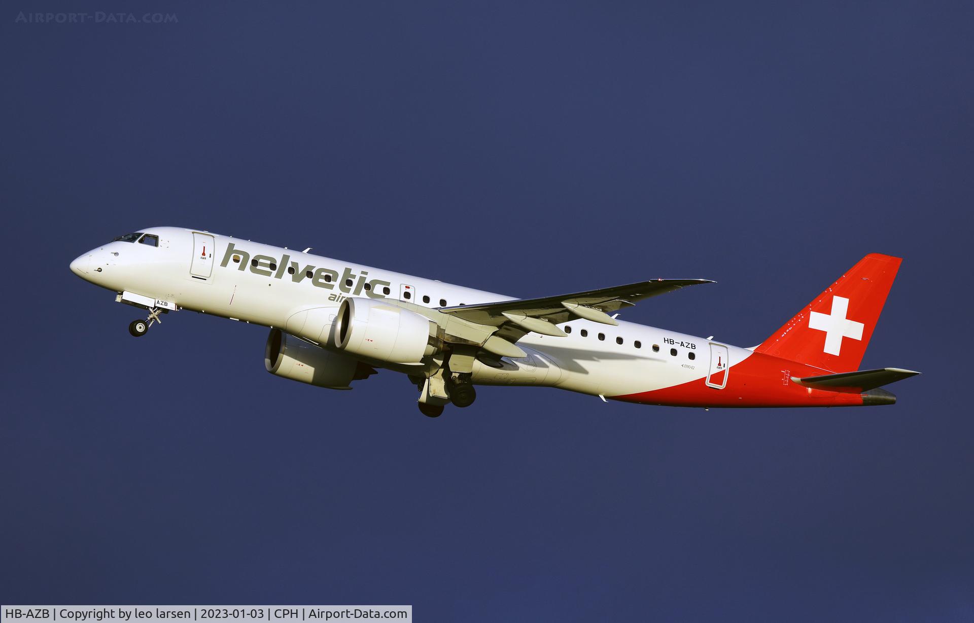 HB-AZB, 2019 Embraer 190-E2 (ERJ-190-300) C/N 19020026, Copenhagen 3.1.2023
