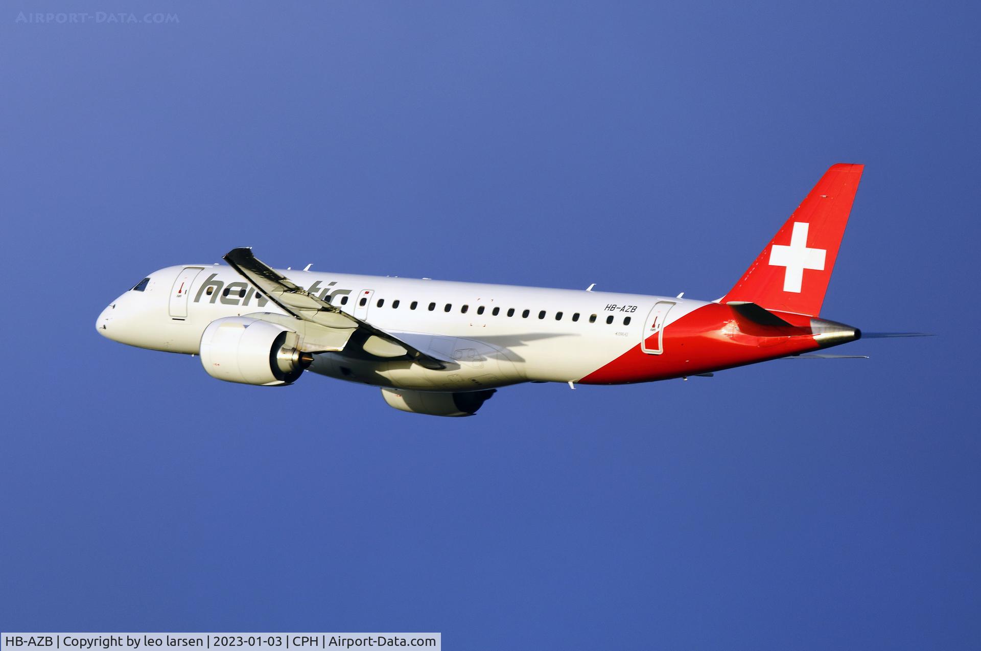 HB-AZB, 2019 Embraer 190-E2 (ERJ-190-300) C/N 19020026, Copenhagen 3.1.2023