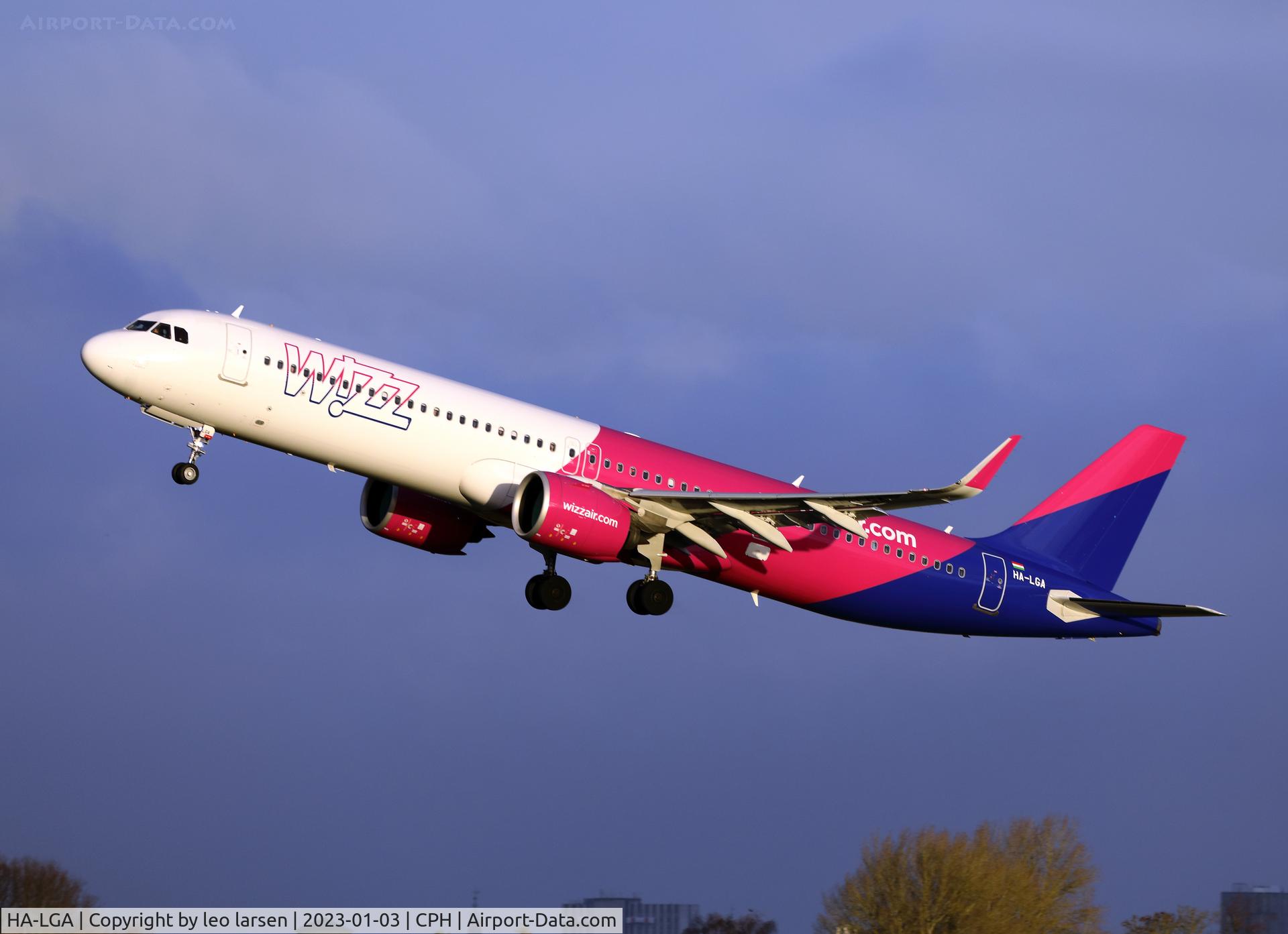 HA-LGA, 2022 Airbus A321-271NX C/N 10950, Copenhagen 3.1.2023