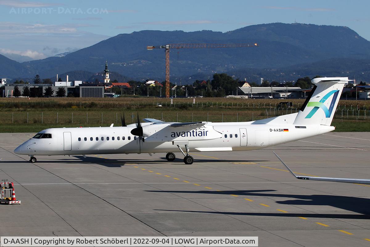 D-AASH, 2008 De Havilland Canada DHC-8-400 Dash 8 C/N 4187, D-AASH @ LOWG 2022