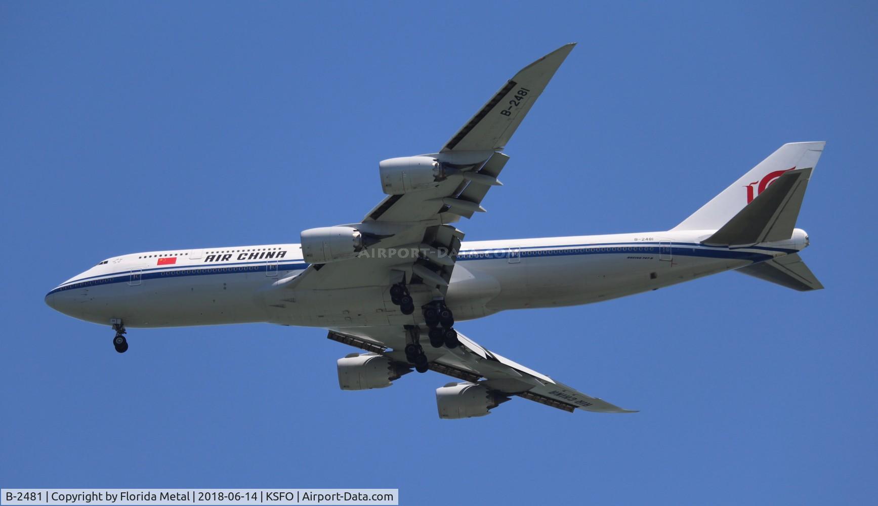 B-2481, 2015 Boeing 747-89L C/N 41847, Air China 747-8 zx