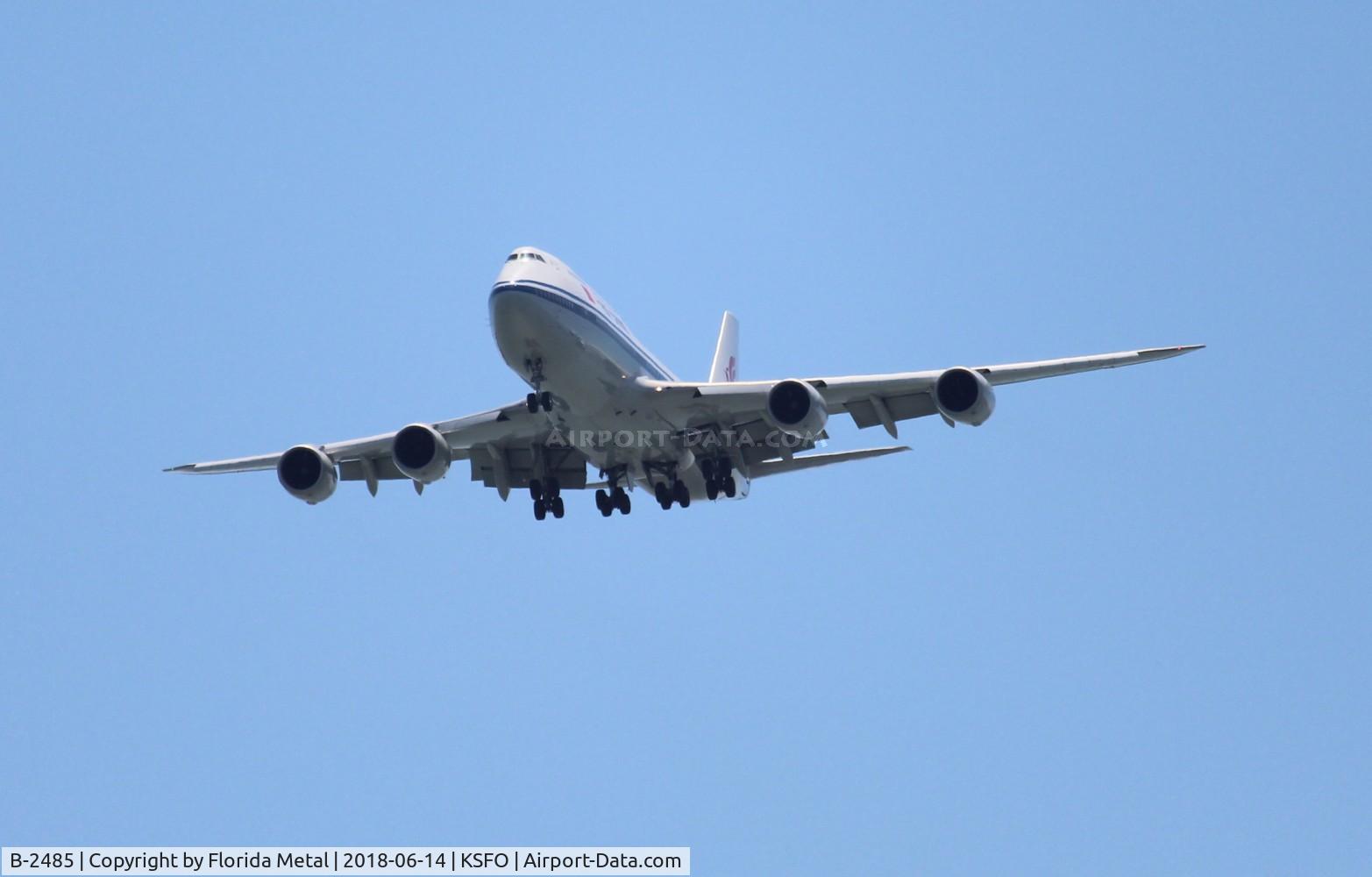 B-2485, 2014 Boeing 747-89L C/N 41191, Air China 747-8 zx