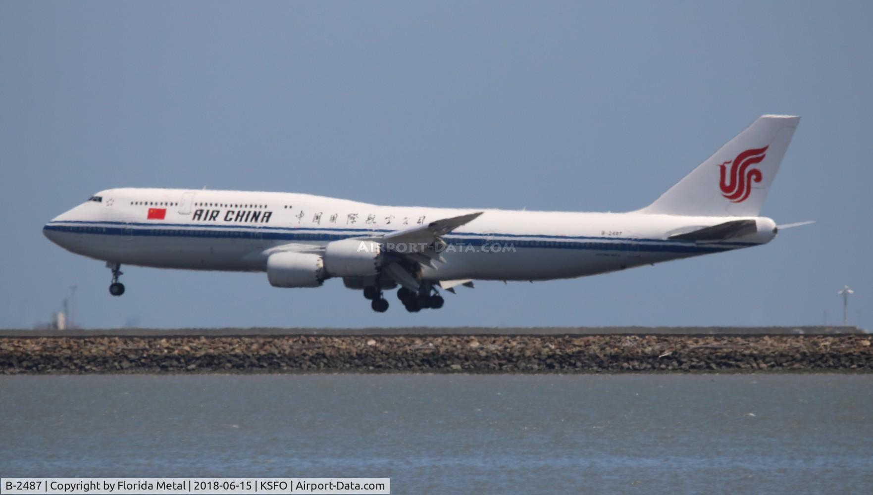 B-2487, 2014 Boeing 747-89L C/N 44932, Air China 747-8 zx