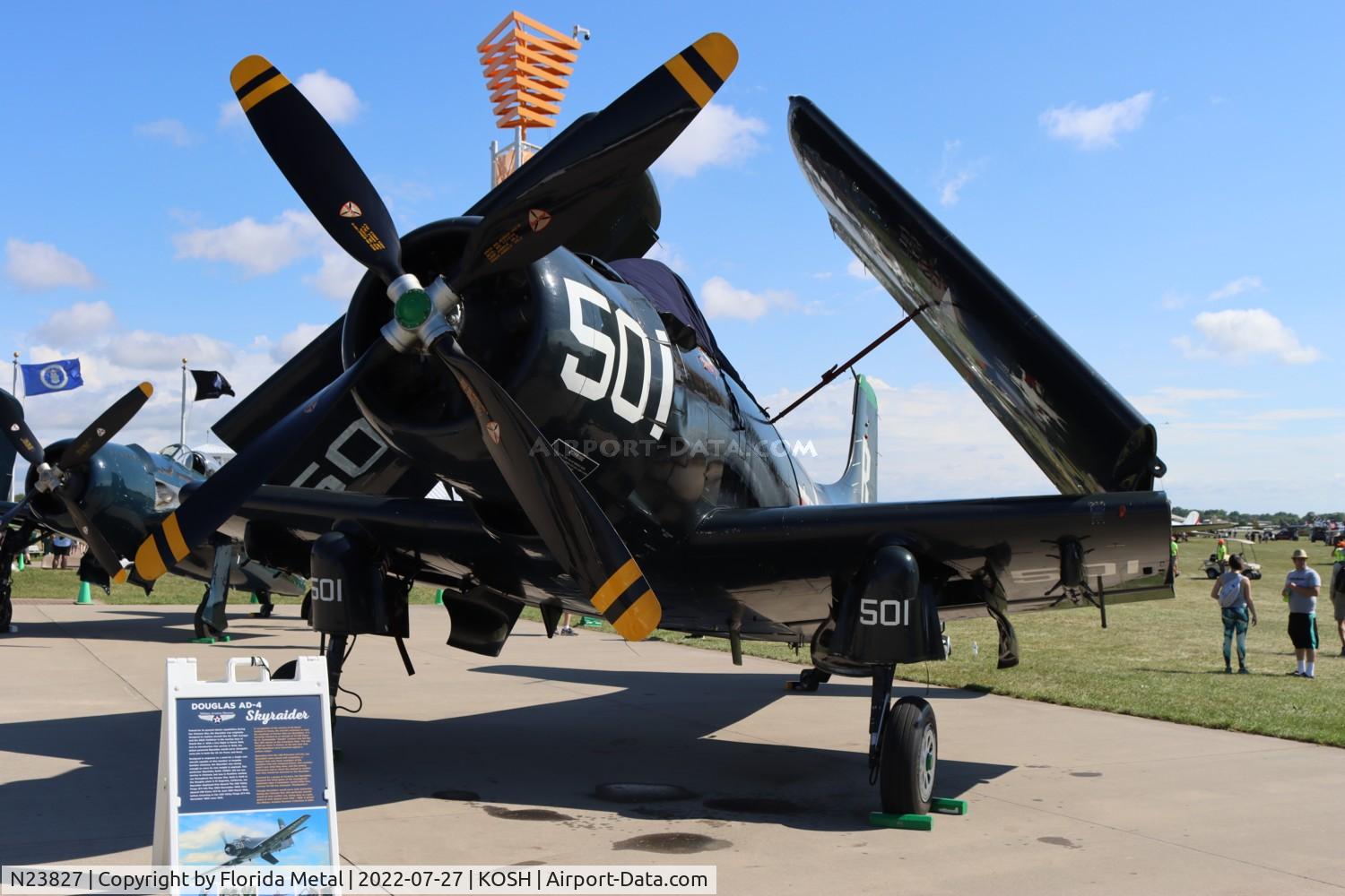 N23827, 1949 Douglas AD-4 C/N 7133, OSH 2022