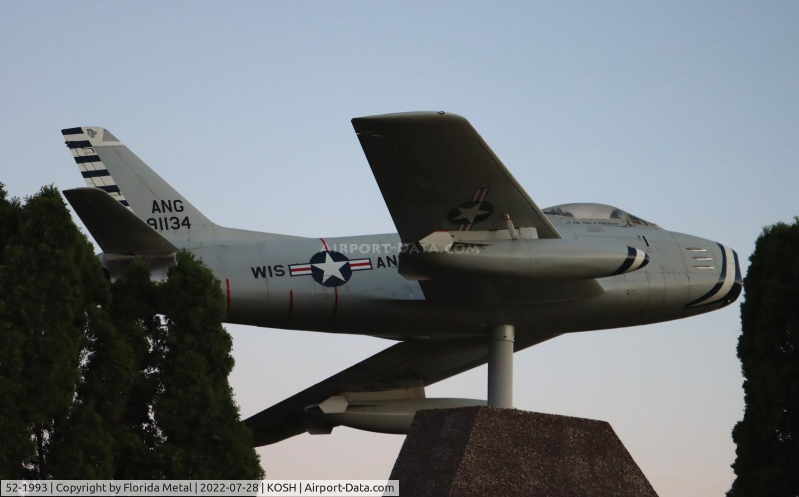 52-1993, 1952 North American F-86H Sabre C/N 187-19, F-86 zx